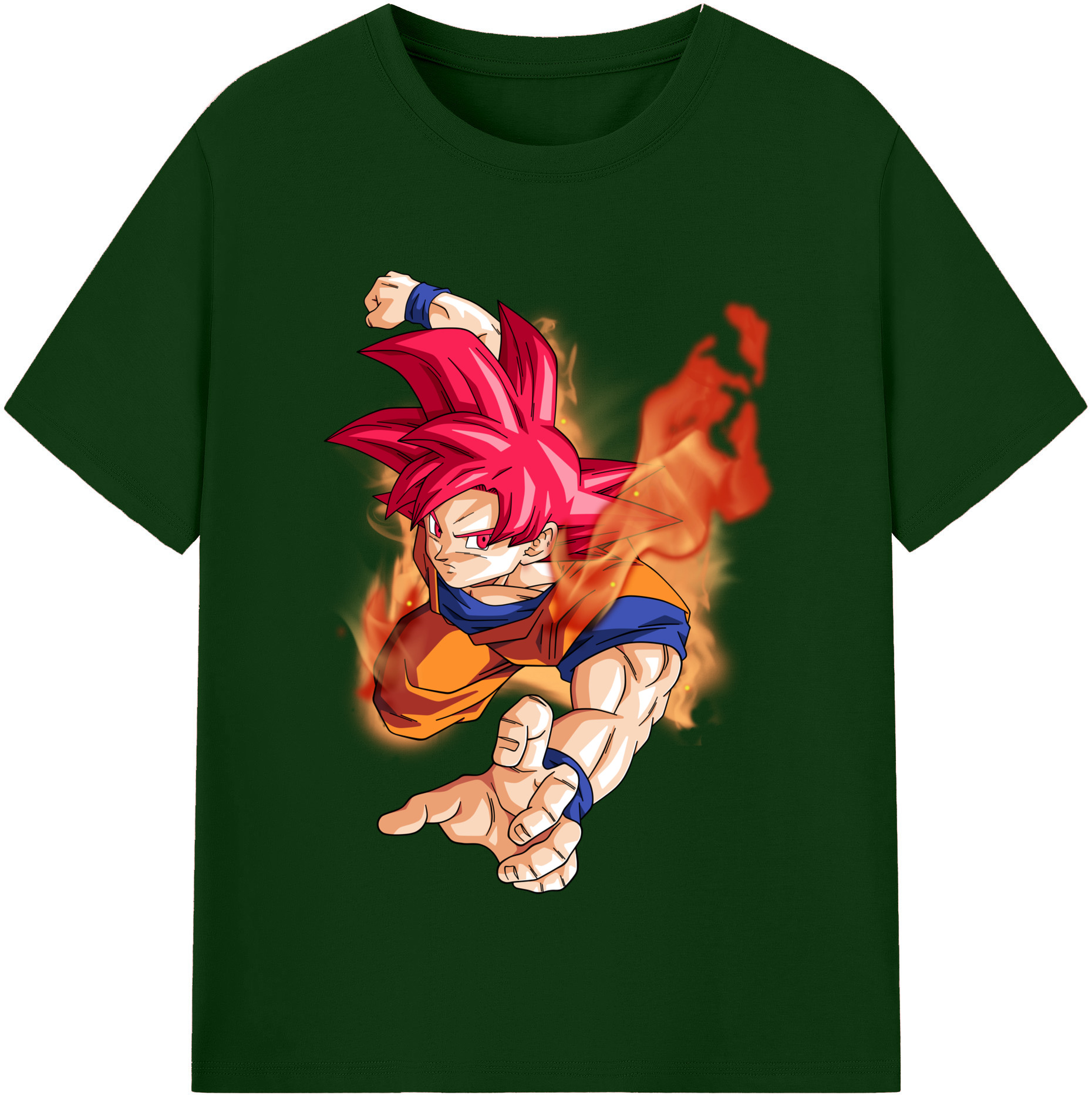 （画像用） ドラゴンボール 孫悟空（そん ごくう）Son Goku カカロット DRAGON BALL Kakarotto 綿100％半袖Tシャツ（フロントプリント）
